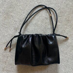 A.P.C. APC Ninon Shoulder Bag Black Vegan Leather Pouchette